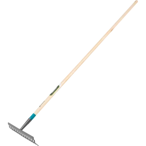 Грабли прямые Gardena Classicline 14 зубьев, 154 см сталь, с черенком 82502467 STLM-2015938