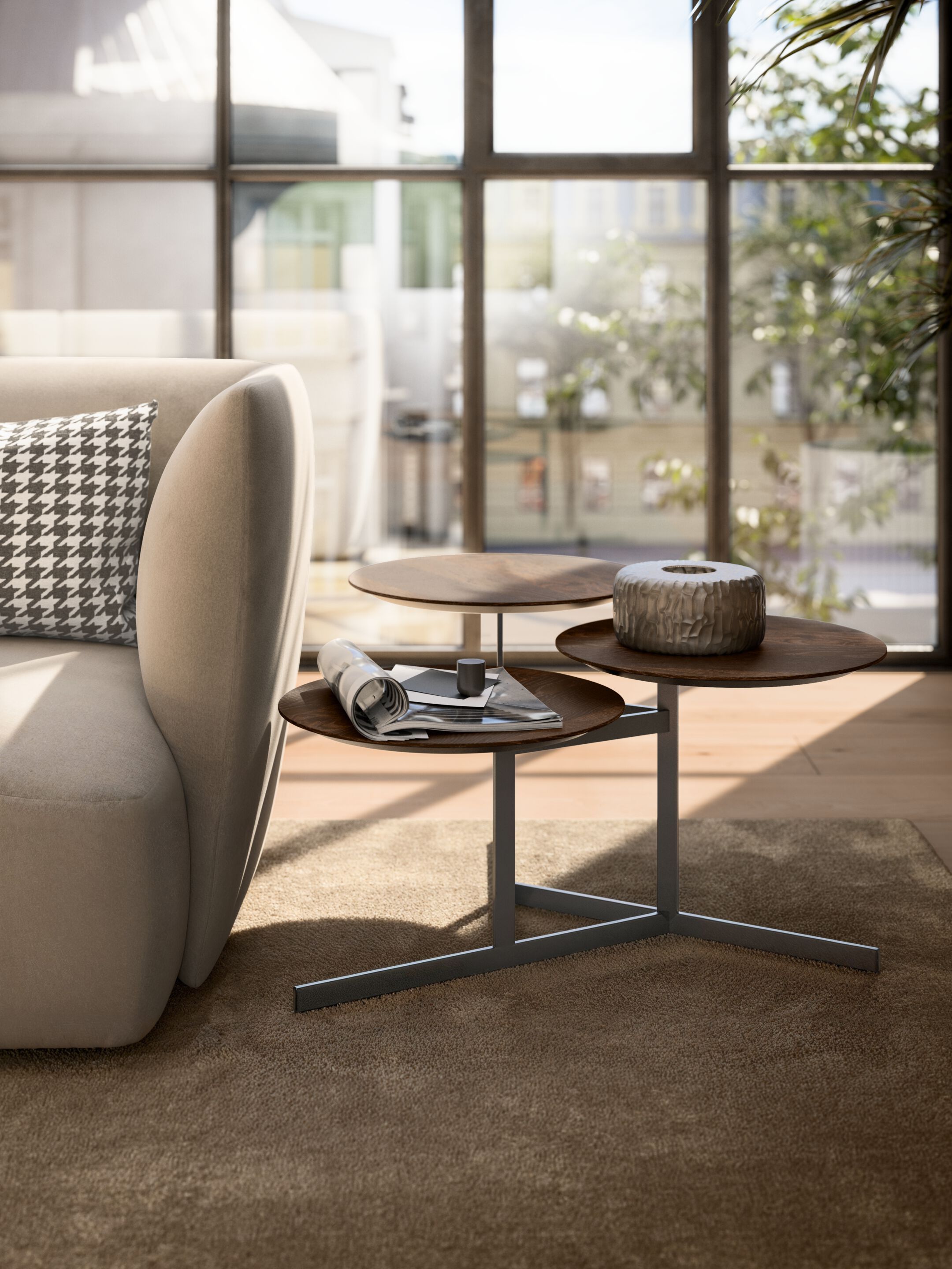 Круглый металлический журнальный столик Busnelli JAGGER ARCH-00088035 - Вид №2