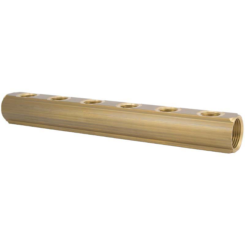 Коллектор ВВ 1" магистральный двусторонний ITAP 12 выходов 1/2"В 50мм 860112