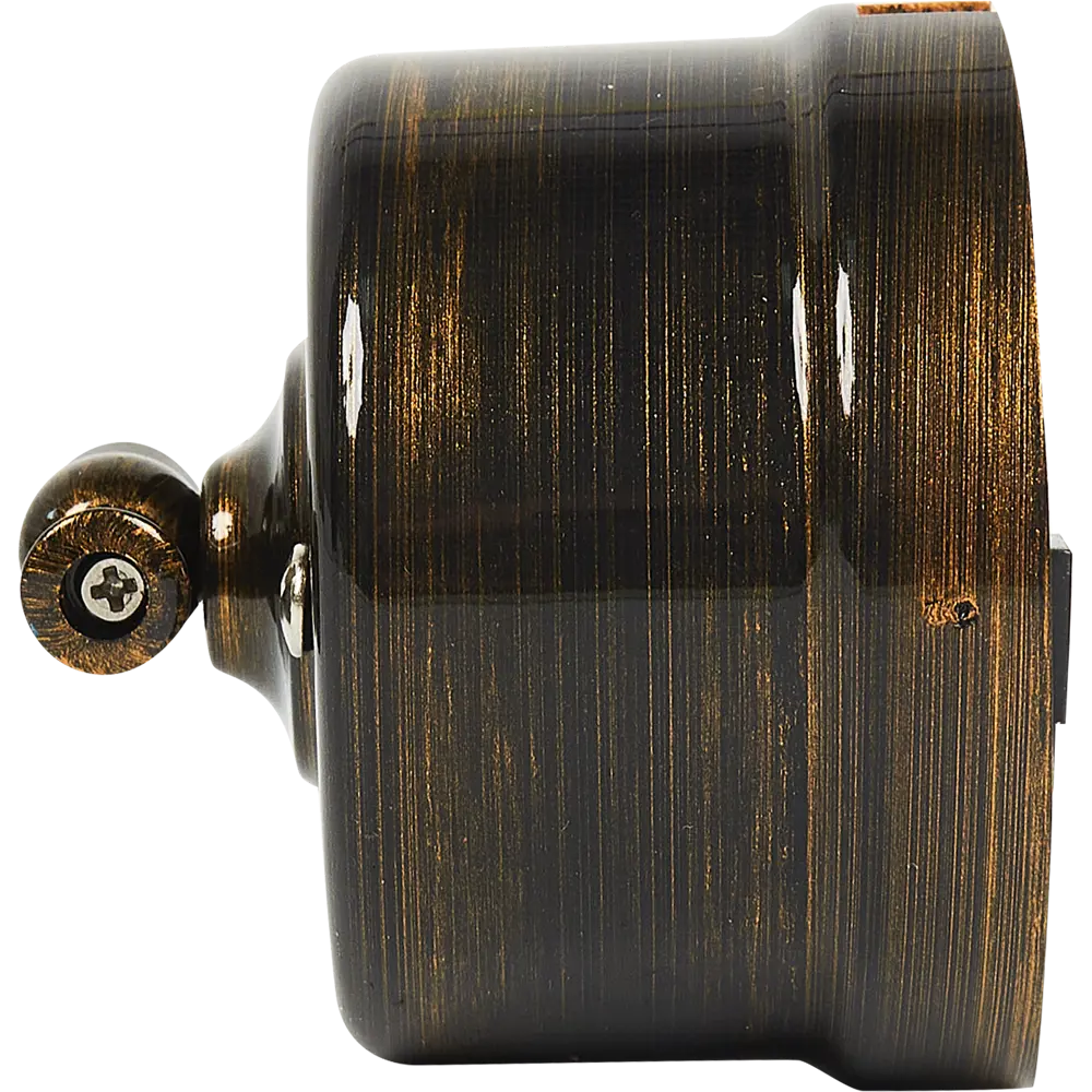 Выключатель Electraline одноклавишный в бронзовом глянце 84229215 Лофт STLM-0047242 - Вид №3