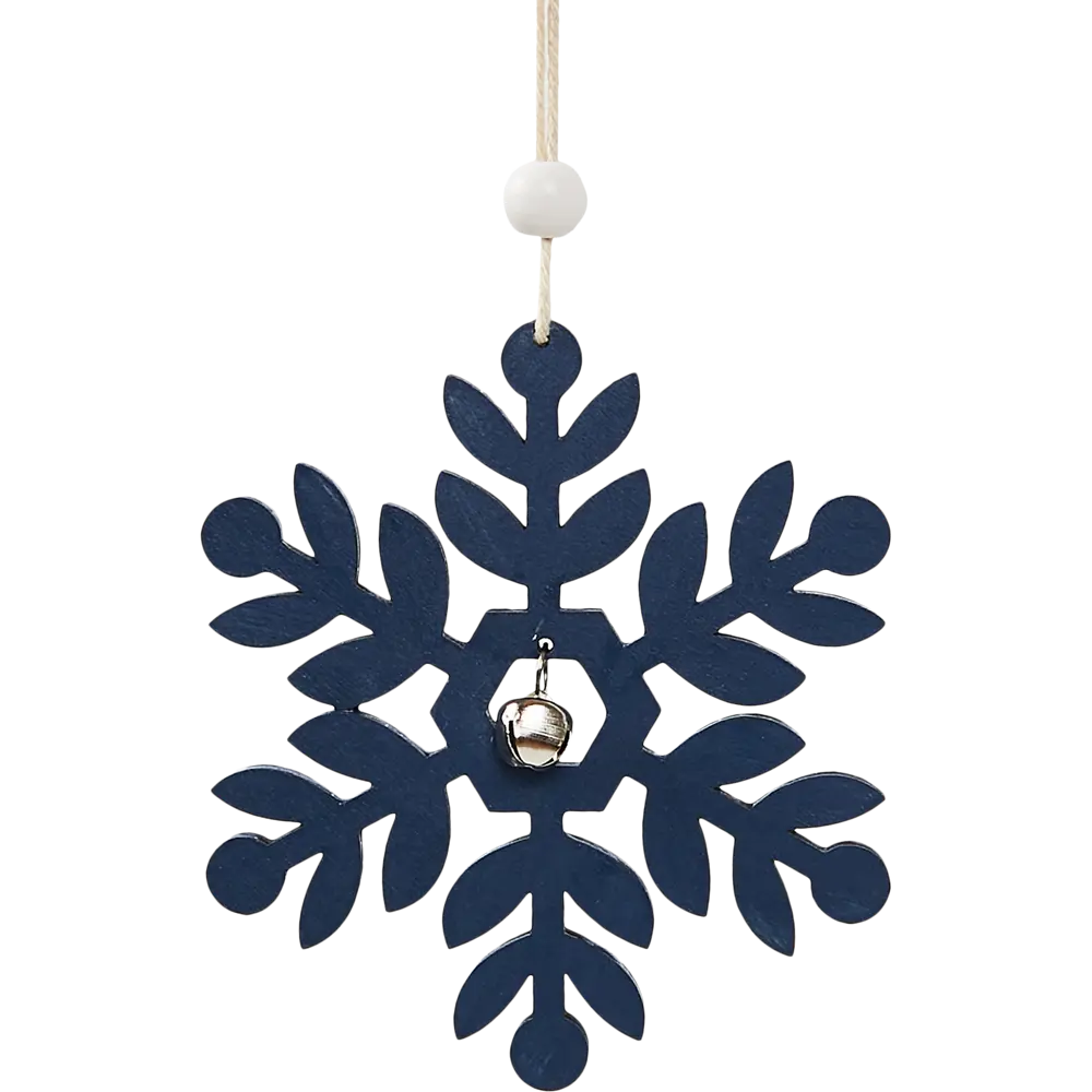 87036562 Елочная игрушка Снежинка 11x11 цвет синий STLM-1335265 Santreyd  - Вид №2