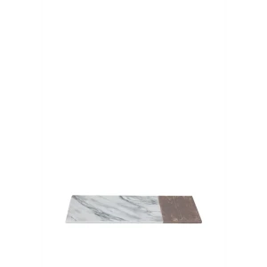 91849306 Разделочная доска 16x36 см Myatashop Сервировочная доска фарфор цвет имитация мрамора и коричневые узоры. STLM-1360536