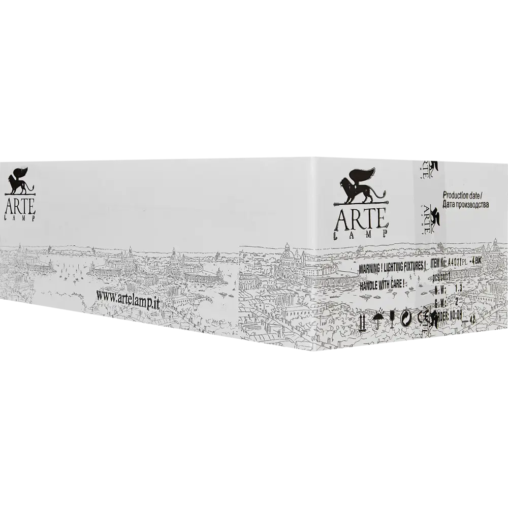 Люстра потолочная Arte Lamp Merope 4 лампы цвет черный 89364901 STLM-2027088  - Вид №7