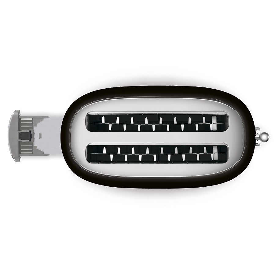 Тостер Smeg на 4 ломтика, черный TSF02BLEU - Вид №3