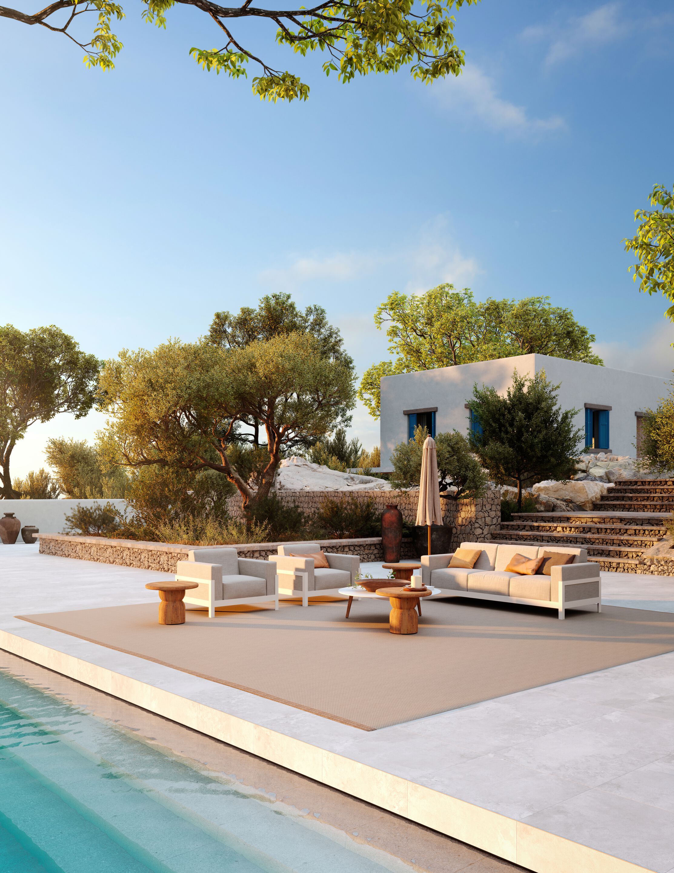 Тканевое садовое кресло с подлокотниками Walters More Comfort ARCH-00029527 - Вид №9