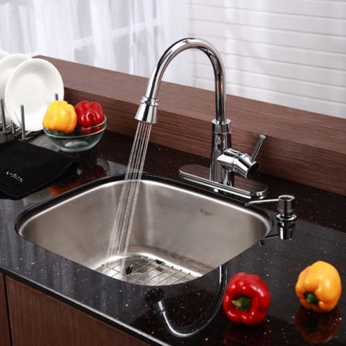 KBU11 Мойка кухонная прямоугольная Krausru  - Вид №7