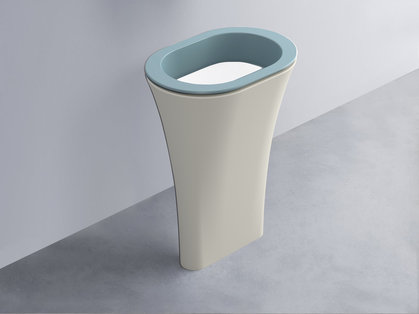 AMLA65-PL+AMPILO-BL+AMCOLO-TL Раковина Amedeo Ovale отдельностоящая cielo Enjoy + Amedeo Ceramica Cielo