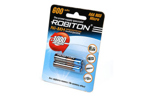 15949014 Аккумулятор 600MHAAA-2 BL2 (2шт) 8794 Robiton
