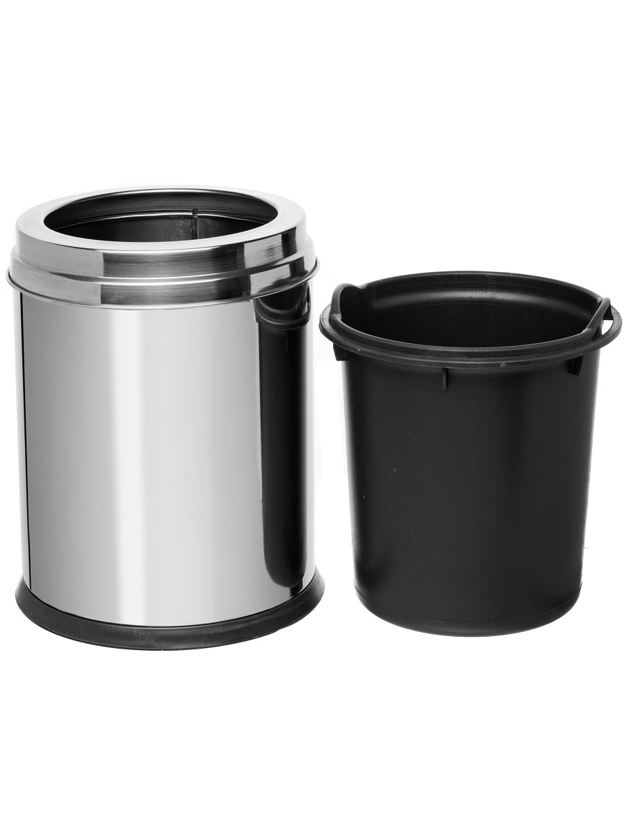 Ведро для мусора  без крышки Lepus 3L Chrome NAVAKO 11097 - Вид №1