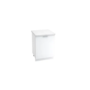 91889767 Напольный шкаф Василиса 60x81.60x47.80 см 1 дверца фасад белый МДФ каркас белый ЛДСП Kameol УТ000505752 STLM-1497482