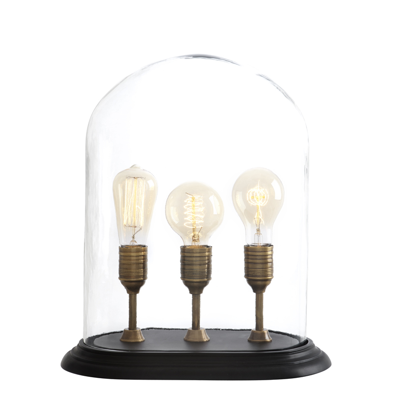 Настольная лампа Sargent от Eichholtz 108582 EICHHOLTZ ИНТЕРЬЕРНЫЕ 061688 Бронза;прозрачный  - Вид №1