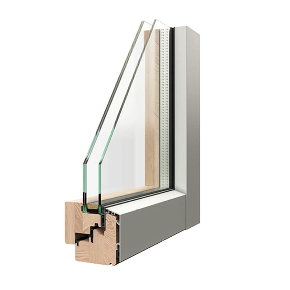 Окно с выдвижными створками из алюминиевого дерева Caiframe EVOLVE ARCH-00099286 - Вид №1