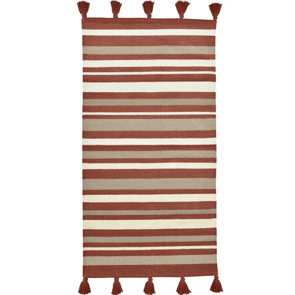 Коврик декоративный хлопок Inspire Madyline 70х140 см цвет оранжевый STLM-2074186