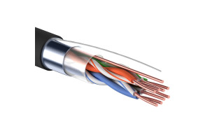 16312460 Кабель LAN PRO FTP4-CAT5e OUT 305 м, черный MP F4PE305R_PROMP CADENA