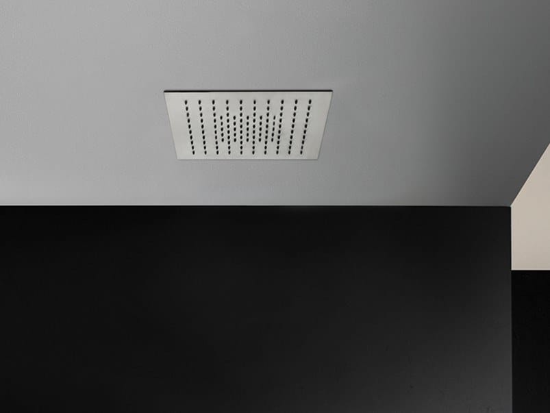 Квадратная встраиваемая душевая головка из нержавеющей стали с 2 струями Fantini Rubinetti Acquafit ARCH-00020993