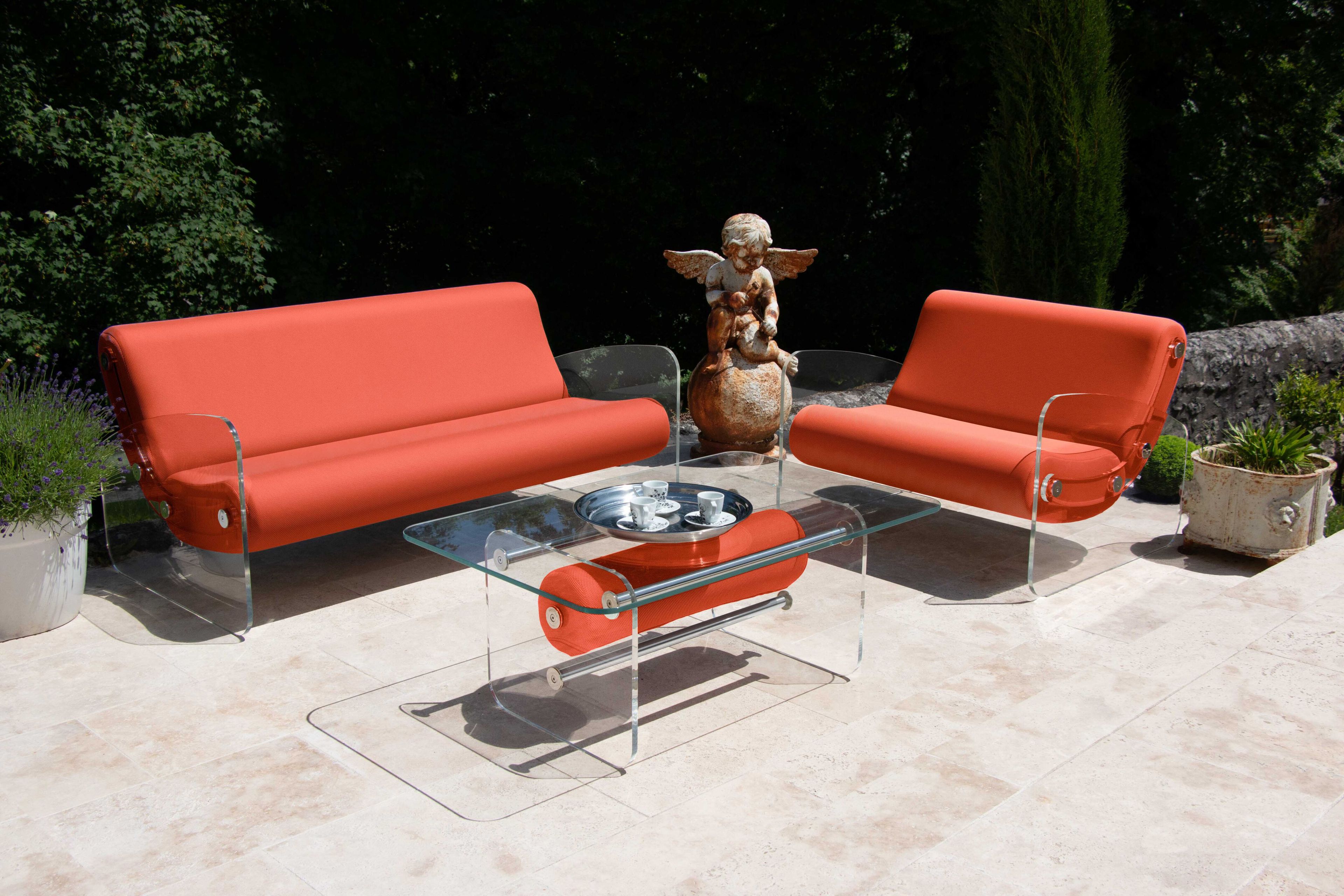 Кресло из ПММА и ткани с подлокотниками KUUMO MW03 ARCH-00104469 - Вид №3