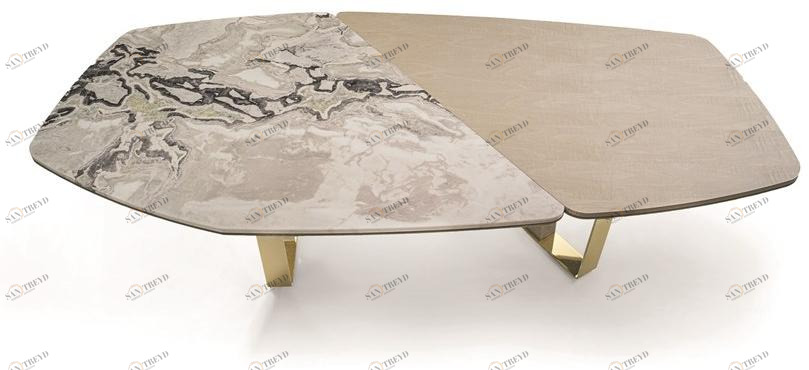 Longhi Стол из мрамора и дерева Loveluxe 2020 – sartoria collection sun-id-1366052