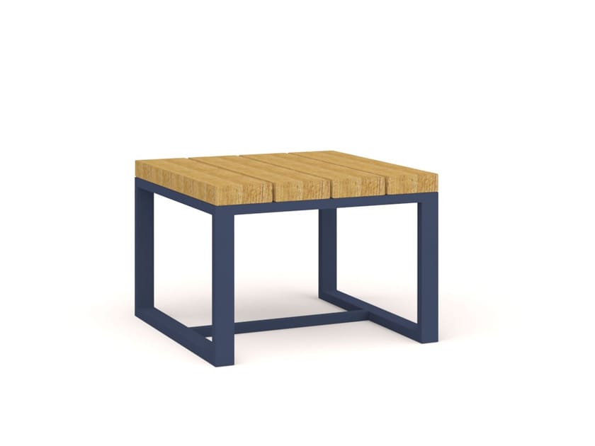 Прямоугольный садовый столик из алюминия и дерева 10Deka ARCH-00124407