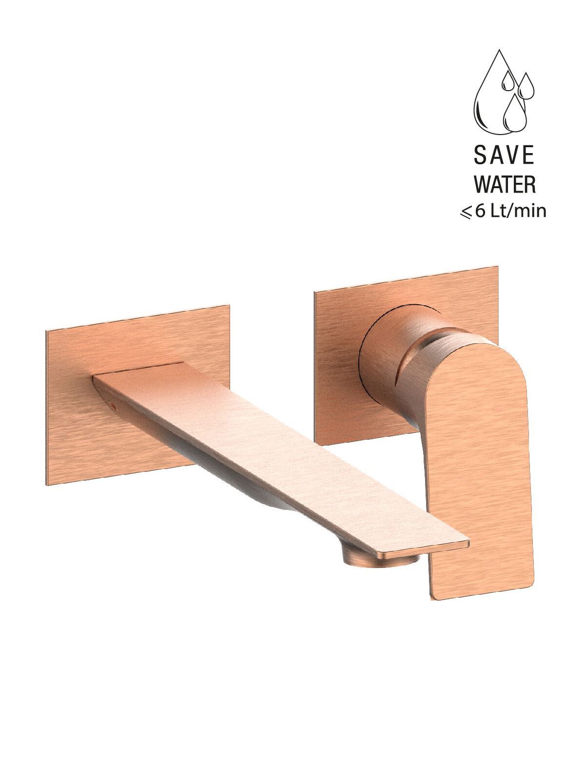 Однорычажный настенный смеситель для раковины с 2 отверстиями Rubinetterie Frattini Narciso ARCH-00016649 - Вид №7