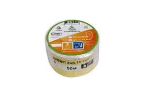 16423433 Провод ШВВП 2х0,75 мм ГОСТ 50 м 05011 АЛЬФАКАБЕЛЬ