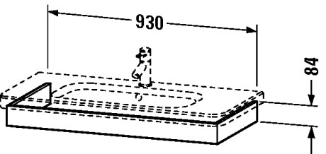 DS608202121 Подвесная раковина настенная овальная Duravit Durastyle белая - Вид №1