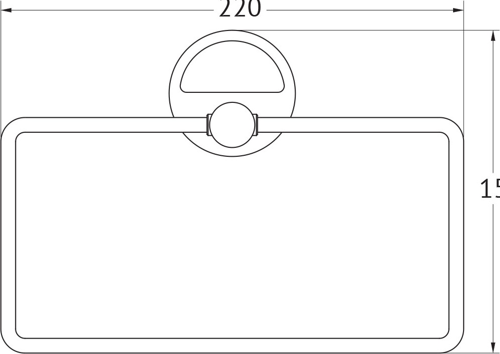 LUX 022 Держатель полотенца FBS Luxia - Вид №1
