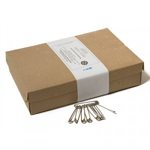 1-44 С-17 Булавки английские №3 10 шт белый металл