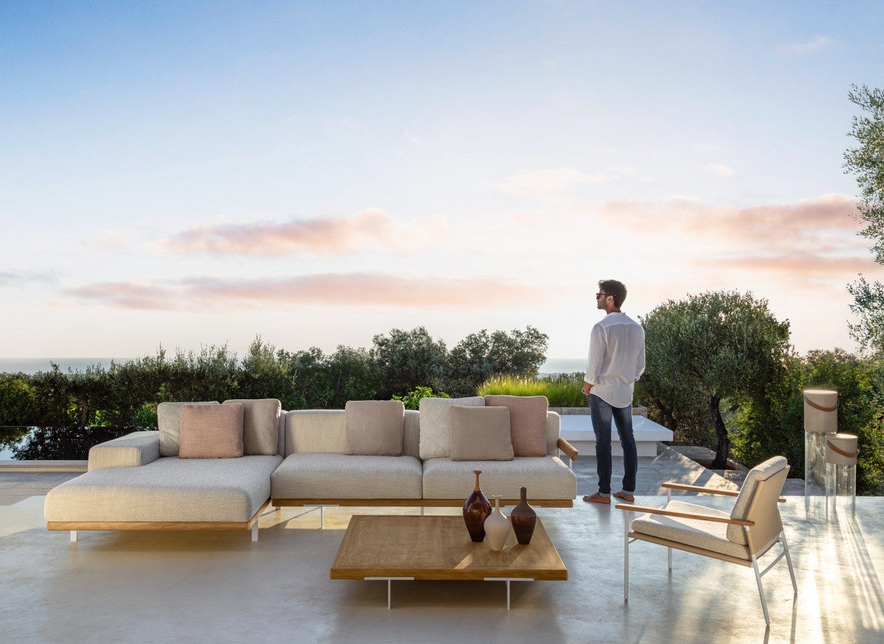 Садовый диван из ткани с деревянной основой d'Accoya® Talenti Allure ARCH-00054147 - Вид №4