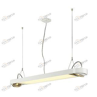 Подвесной светильник пластиковый белый SLV Aixlight R Office 159111 SLV ДИЗАЙНЕРСКИЕ, AIXLIGHT R OFFICE 00-3889645 Белый 