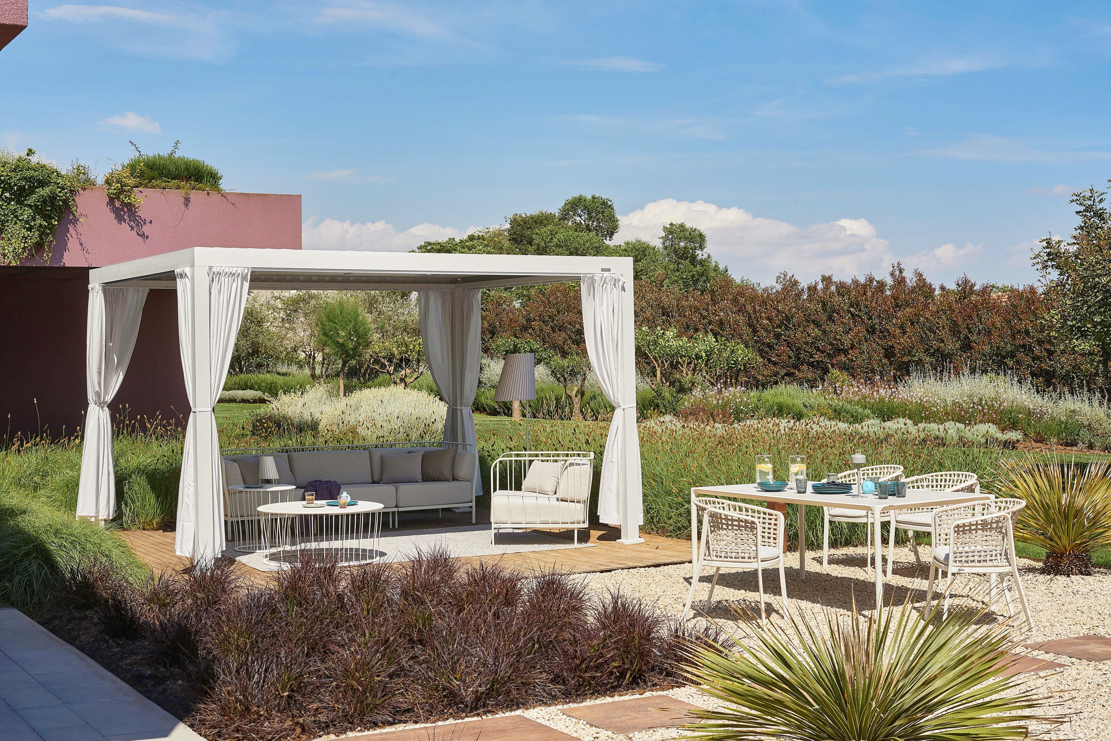 Самонесущая пергола из алюминия с поворотными пластинами emu облако ARCH-00071525 - Вид №6