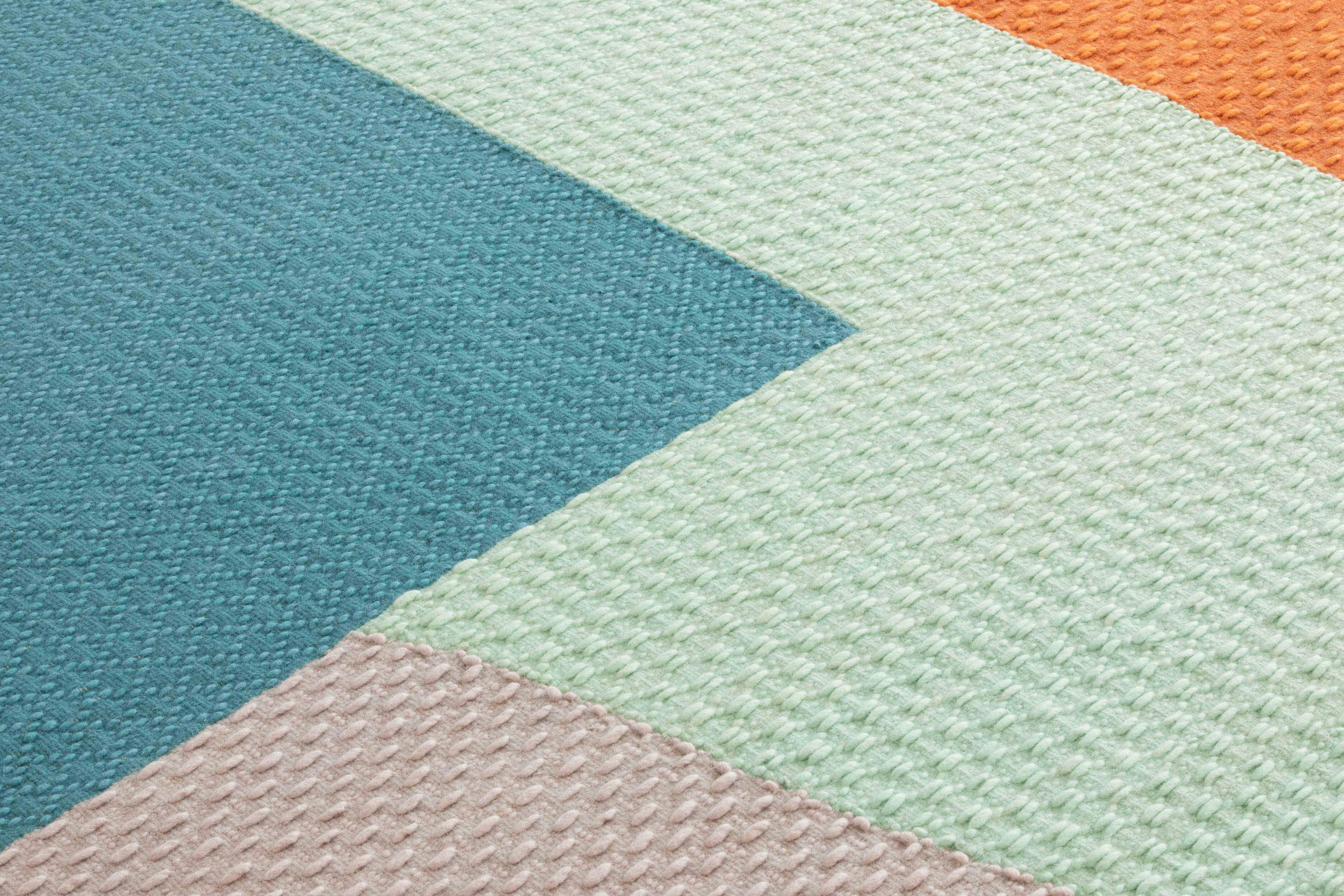 Шерстяной ковер GAN WEAVE SPACE HOPPER BLUE ARCH-00030758 - Вид №2