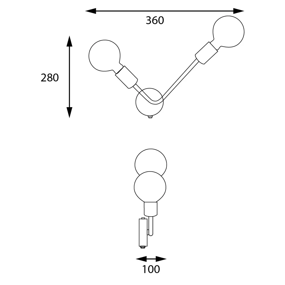 Бра «Атлантида» от КЛЮЧНИК — стильная настенная подсветка 86763012 STLM-0071458 - Вид №11
