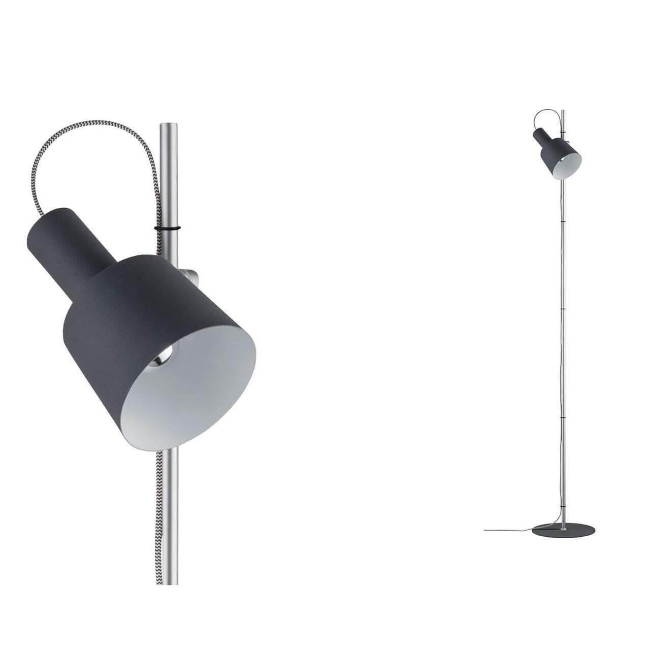 Торшер металлический поворотный черный Haldar 79692 PAULMANN HALDAR 00-3908799 Серый  - Вид №1