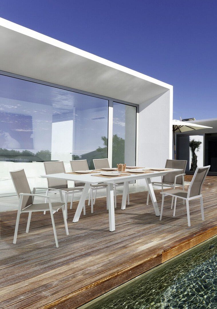 Алюминиевый штабелируемый садовый стул с подлокотниками BIZZOTTO Cruise ARCH-00086262 - Вид №11