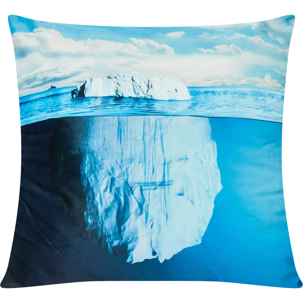 Подушка Айсберг 45x45 см цвет синий 88791406 STLM-2051735 SEASONS 