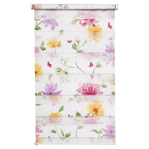 Штора рулонная День-ночь 48х160 см, цвет пионы