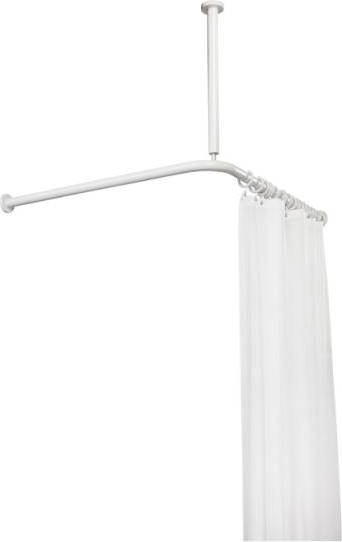 801.34.1062 Карниз с потолочным подвесом и занавеской для душа HEWI Serie 477/801 