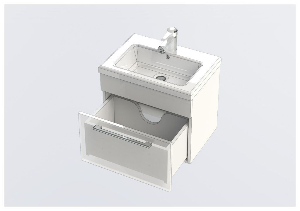 Тумба под раковину Aquanet Нота 50 светлый дуб sun-id-275400 - Вид №9