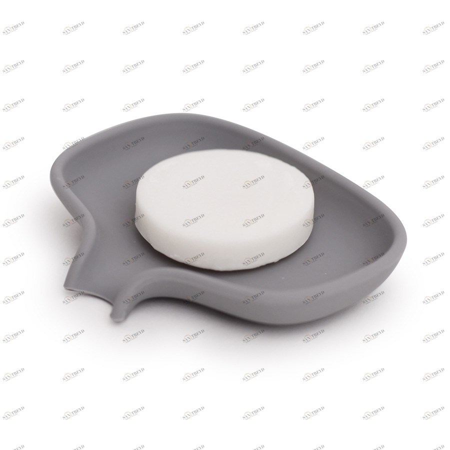 Мыльница с носиком для слива серая (малая) BOSIGN  253638 Серый 