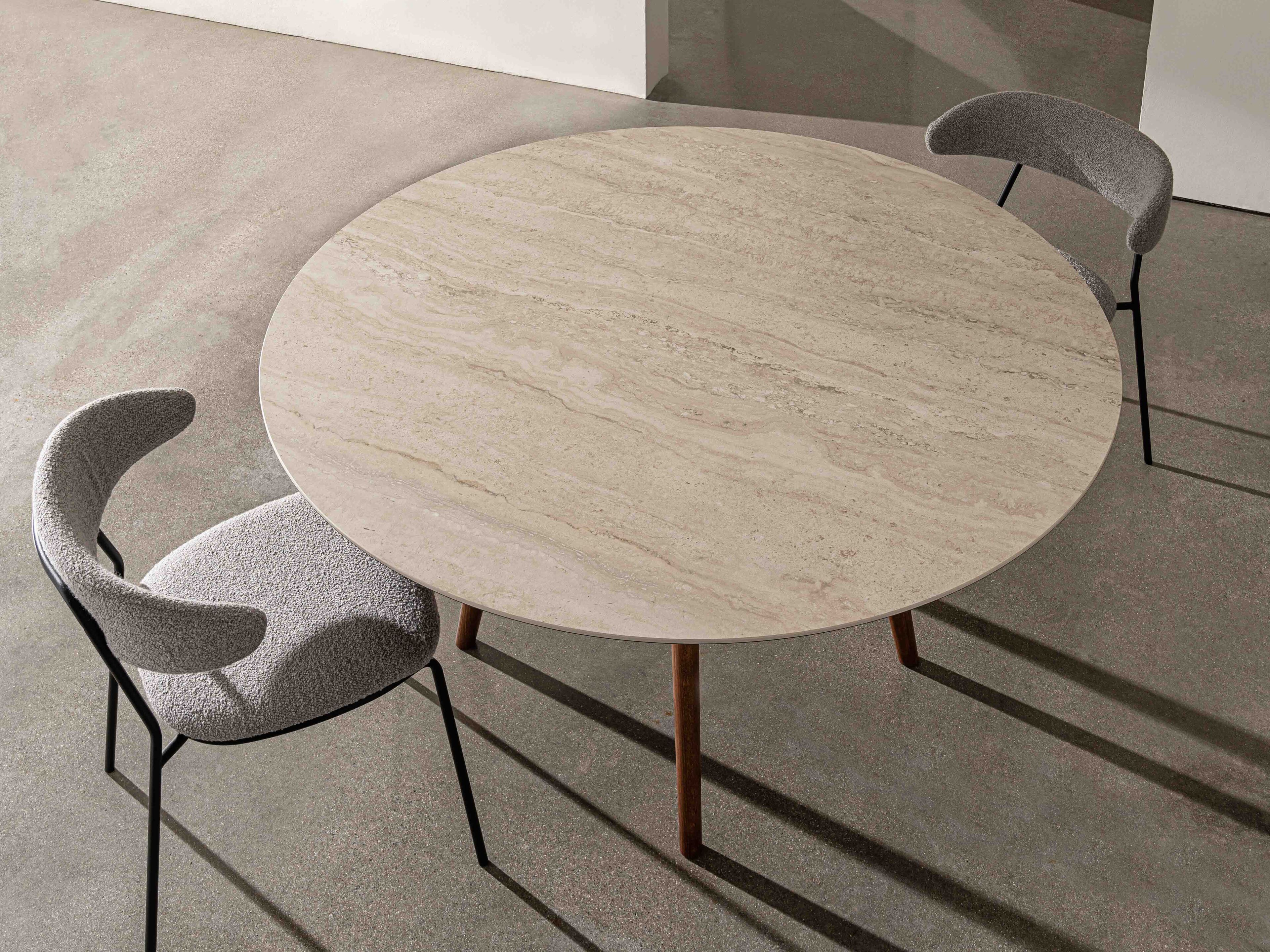 Круглый керамический стол Sovet Italia LEWOOD ARCH-00037661