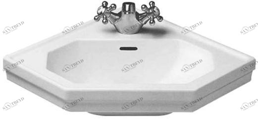 079342 Подвесная раковина настенная овальная Duravit  белая 