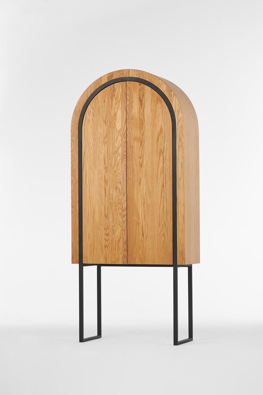 Milla & Milli Барный шкаф из массива дерева со встроенной подсветкой Offset sun-id-1345634 - Вид №3