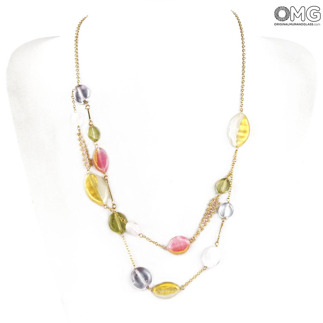 3833 ORIGINALMURANOGLASS Набор украшений Роза - Коллекция Antica Murrina - муранское стекло OMG  см  - Вид №1