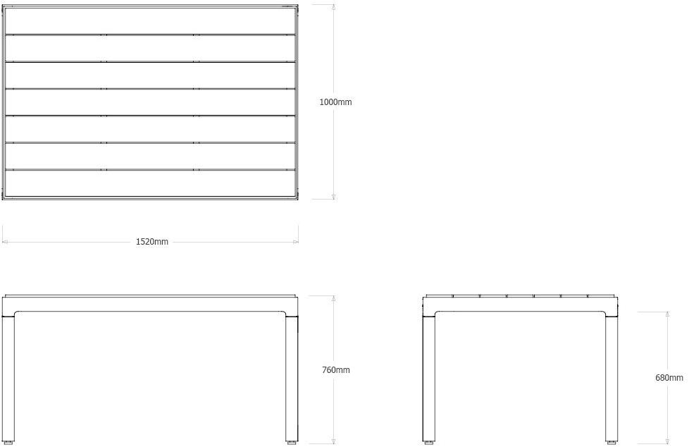 TRIBÙ Прямоугольный обеденный стол из тика Illum sun-id-1496576 - Вид №6