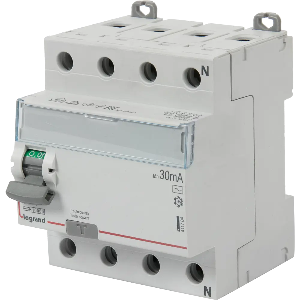 УЗО Legrand TX3 3P N 63 A 30 мА 10 кА AC 411704 12478837 STLM-2002596 