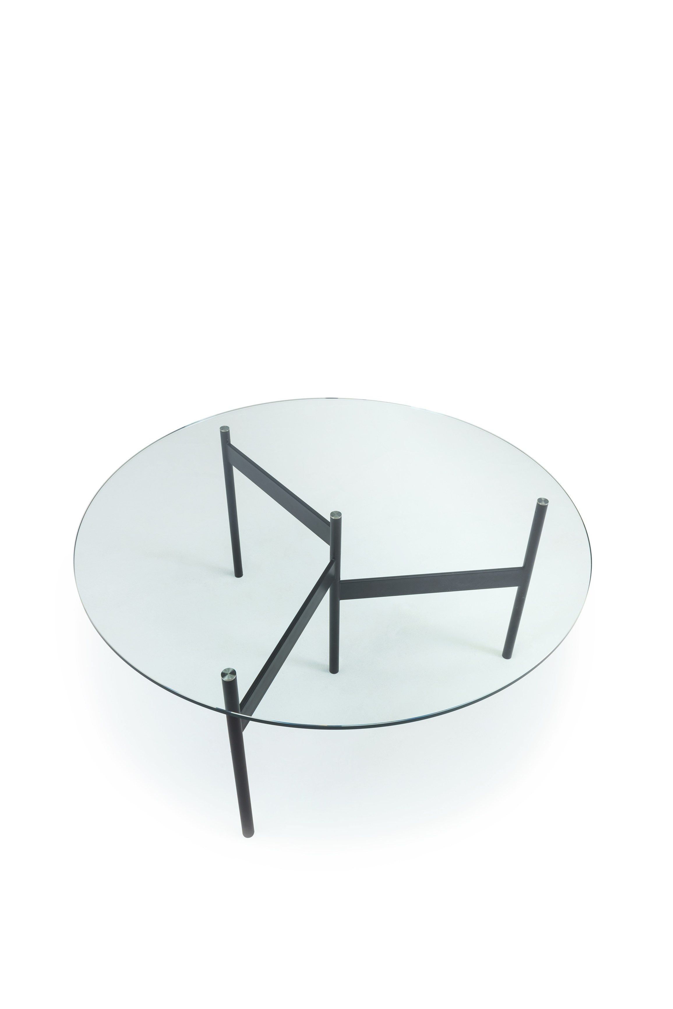 Круглый стол из стали и стекла Living Divani NOTES ARCH-00130228 - Вид №5