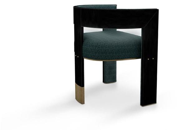 Porustudio Стул с обивкой и подлокотниками Brooklyn sun-id-1467183 - Вид №3