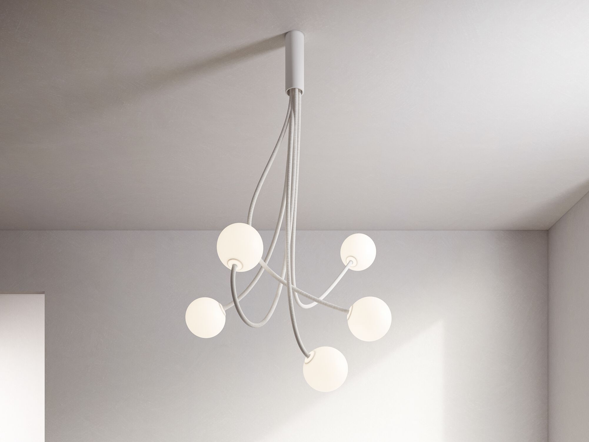 Потолочный светильник из травленого стекла с гибкой рукояткой Karman Moony ARCH-00112468