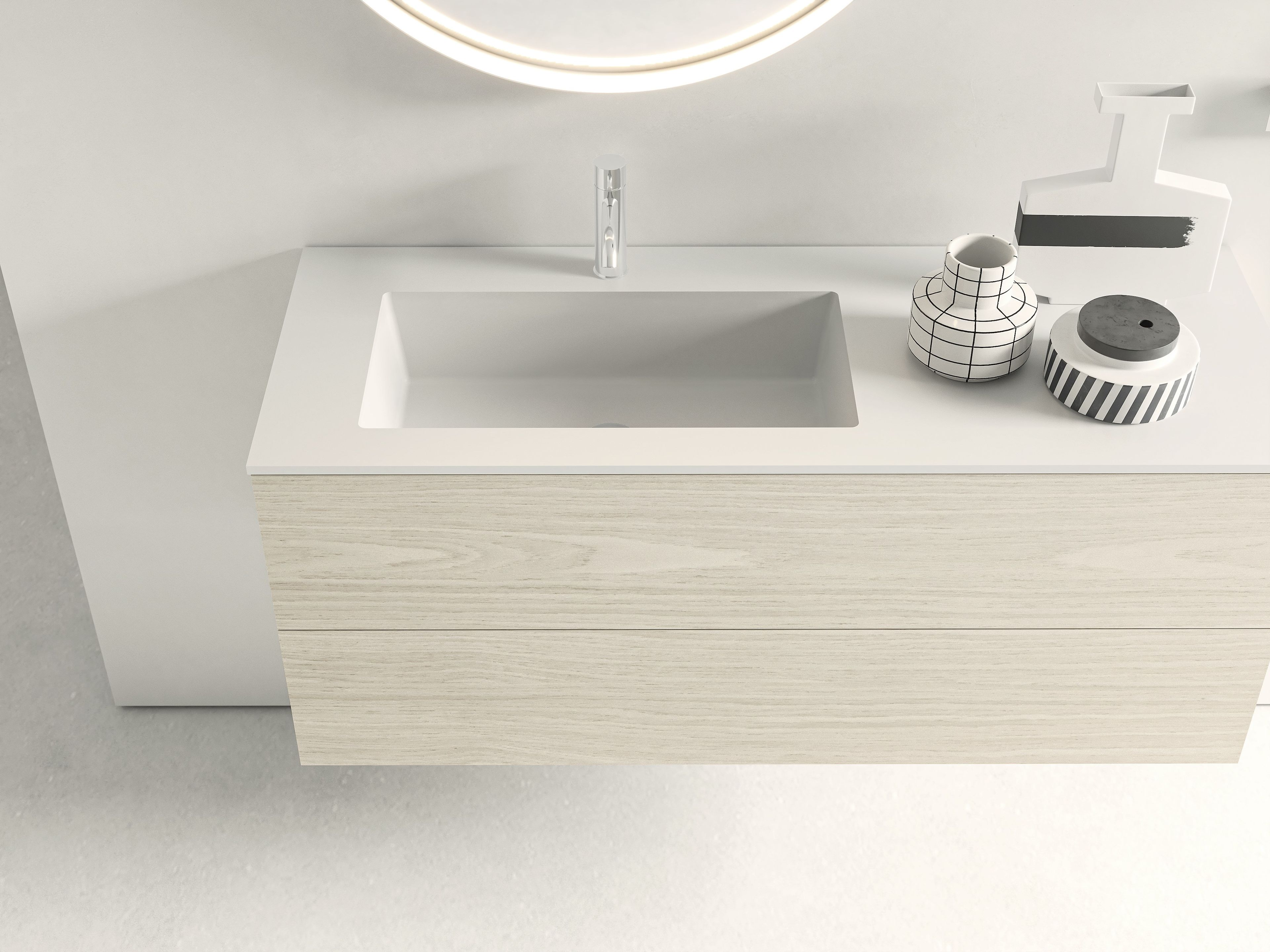 Деревянный подвесной умывальник Moab блок ARCH-00069709 - Вид №6