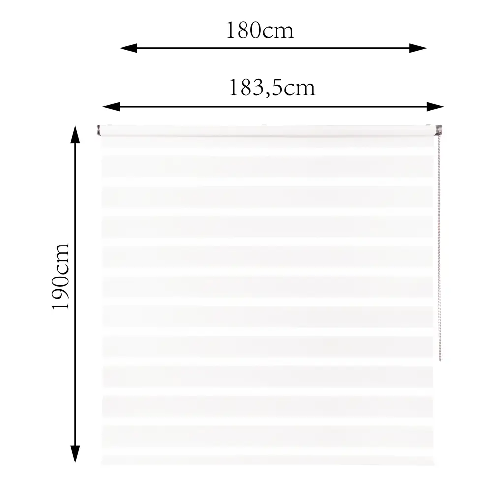 Штора рулонная день-ночь Inspire Siberia 180x190 см белая White 0 82688407 STLM-2059740 - Вид №7